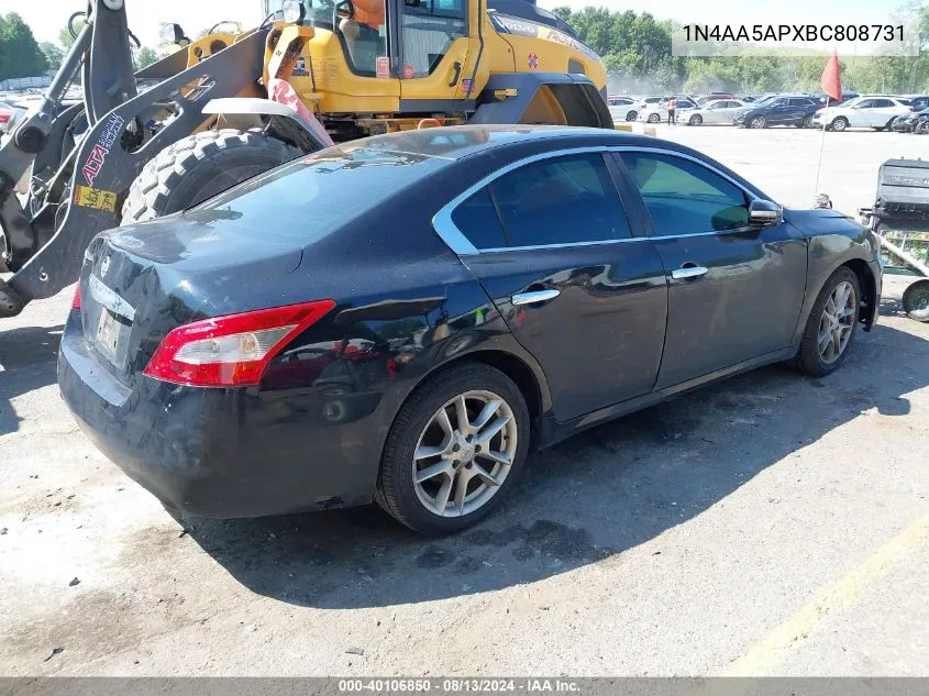 1N4AA5APXBC808731 2011 Nissan Maxima 3.5 S