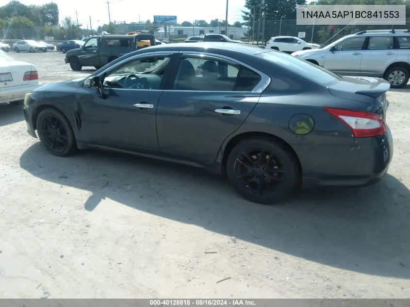 1N4AA5AP1BC841553 2011 Nissan Maxima 3.5 Sv