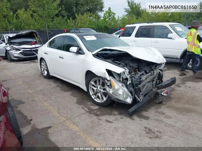 1N4AA5AP0BC861650 2011 Nissan Maxima 3.5 Sv