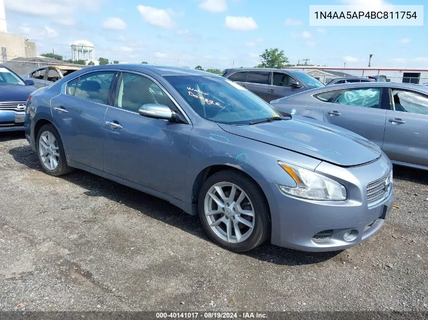 1N4AA5AP4BC811754 2011 Nissan Maxima 3.5 Sv