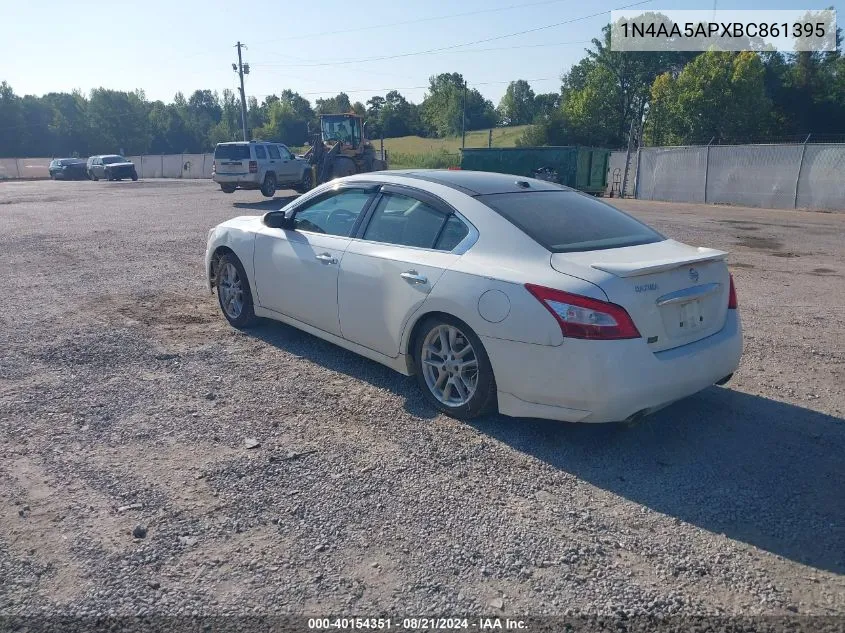 1N4AA5APXBC861395 2011 Nissan Maxima S/Sv