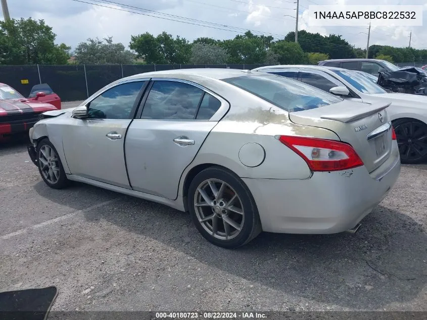 1N4AA5AP8BC822532 2011 Nissan Maxima 3.5 Sv