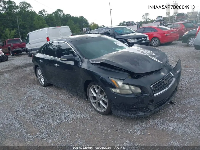 2011 Nissan Maxima 3.5 Sv VIN: 1N4AA5AP7BC804913 Lot: 40229794