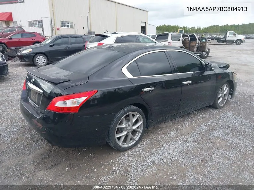 1N4AA5AP7BC804913 2011 Nissan Maxima 3.5 Sv