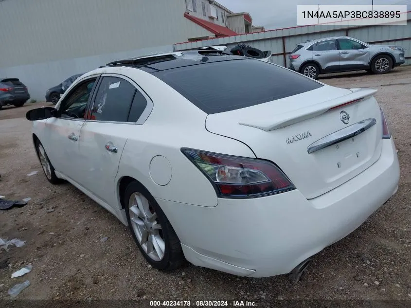 1N4AA5AP3BC838895 2011 Nissan Maxima 3.5 Sv