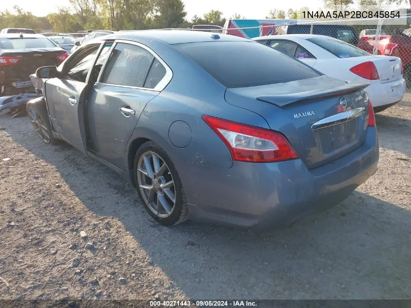 2011 Nissan Maxima S/Sv VIN: 1N4AA5AP2BC845854 Lot: 40271443