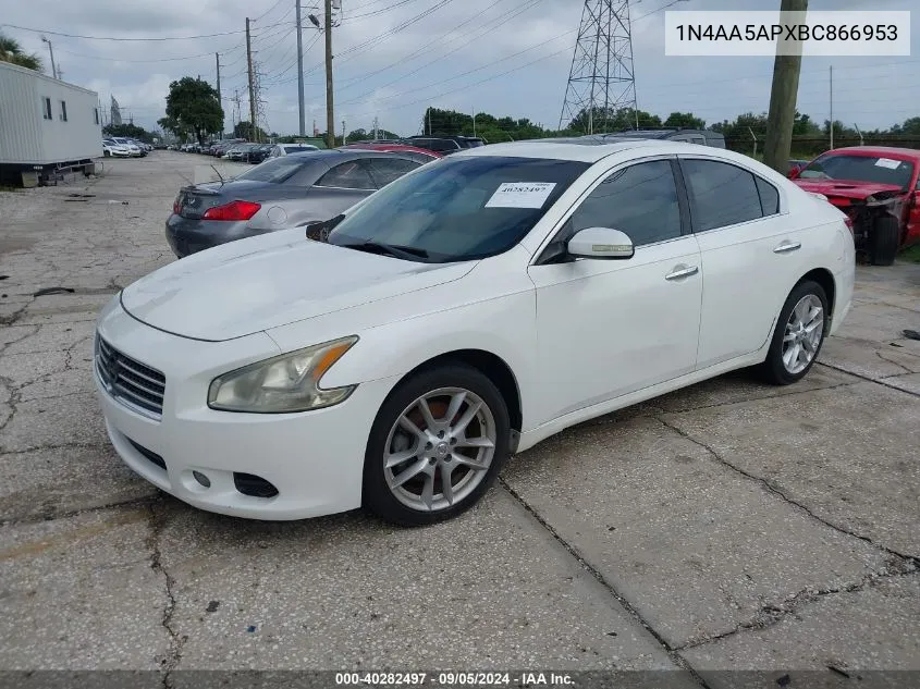 2011 Nissan Maxima 3.5 Sv VIN: 1N4AA5APXBC866953 Lot: 40282497