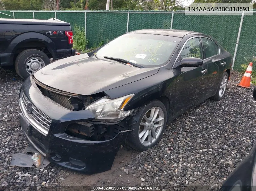 1N4AA5AP8BC818593 2011 Nissan Maxima 3.5 S