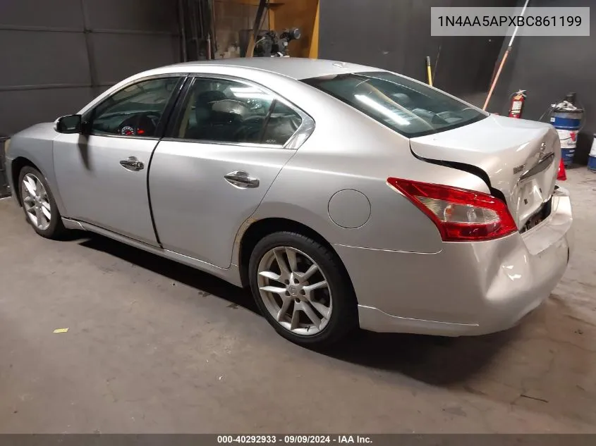 1N4AA5APXBC861199 2011 Nissan Maxima 3.5 Sv