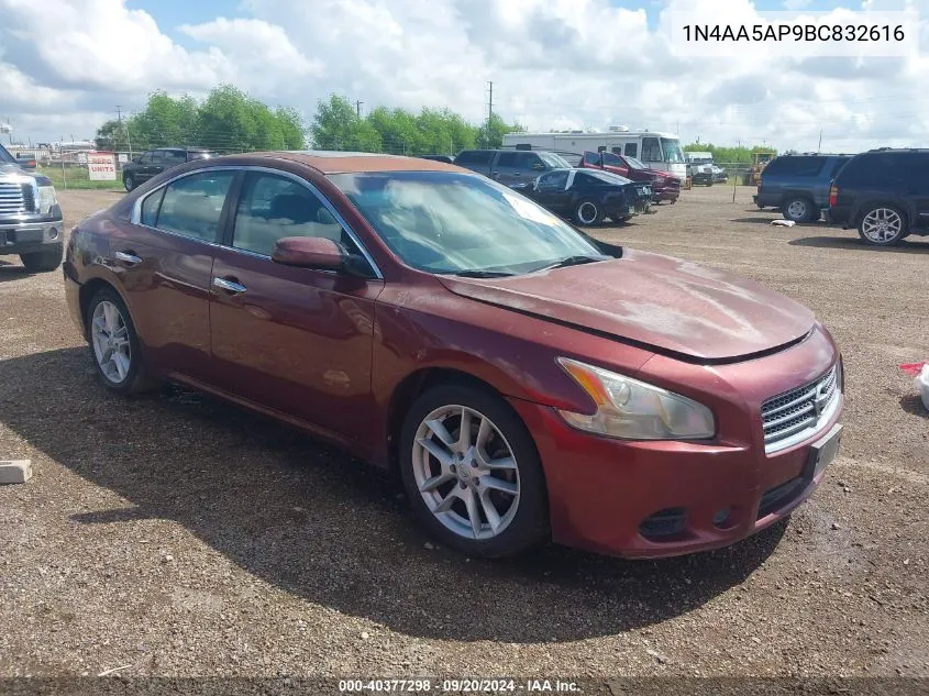 2011 Nissan Maxima 3.5 S VIN: 1N4AA5AP9BC832616 Lot: 40377298