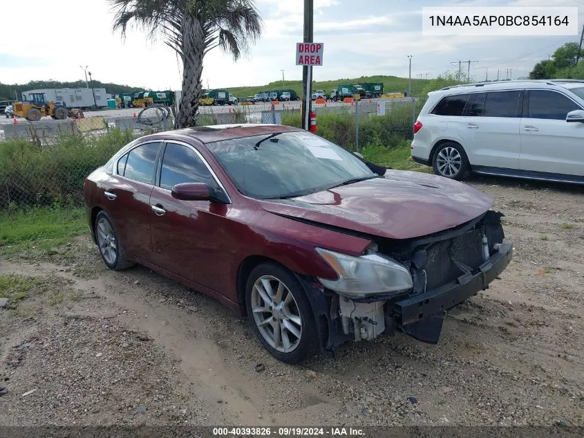 2011 Nissan Maxima 3.5 S VIN: 1N4AA5AP0BC854164 Lot: 40393826