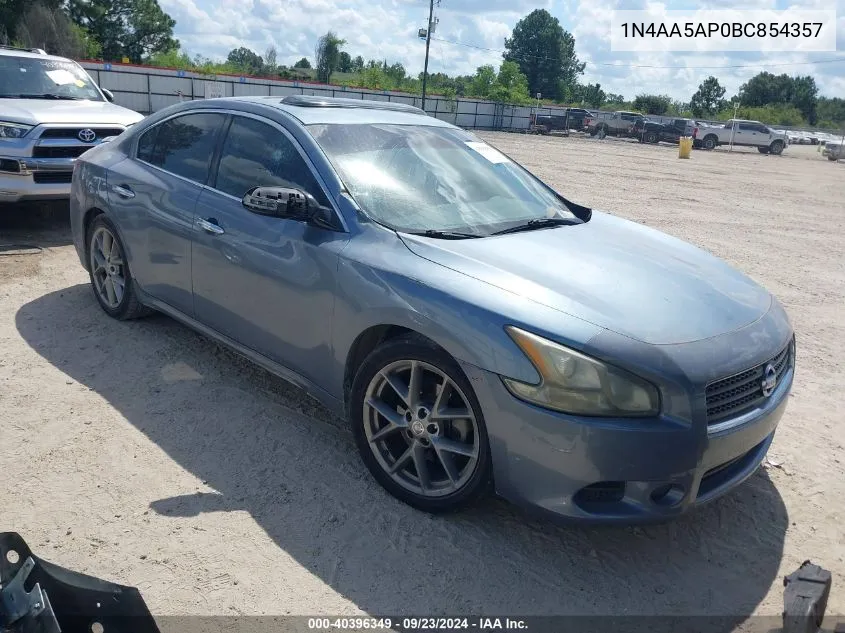 2011 Nissan Maxima 3.5 Sv VIN: 1N4AA5AP0BC854357 Lot: 40396349