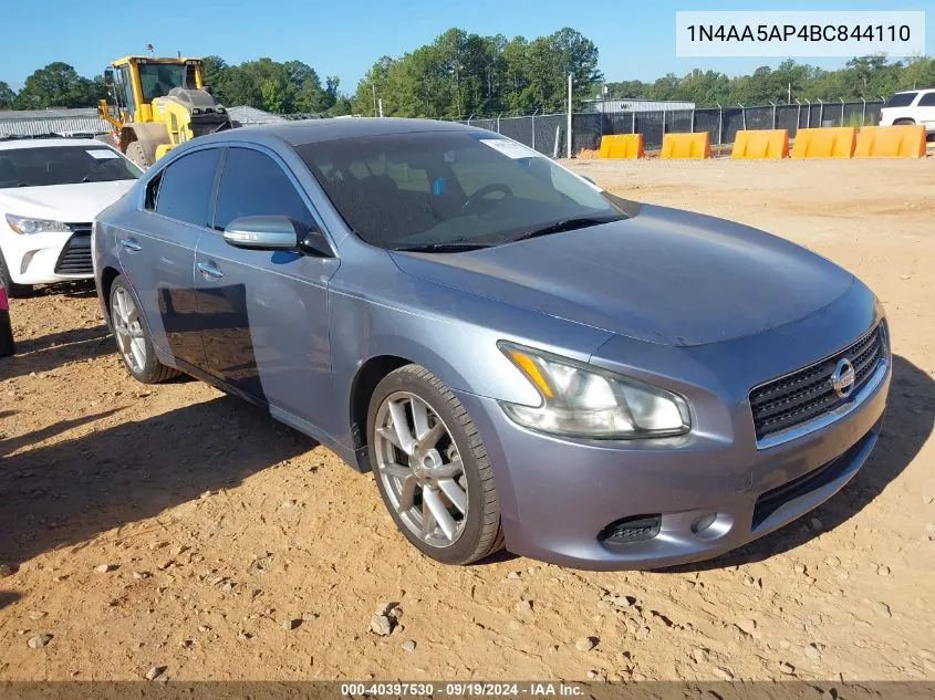 1N4AA5AP4BC844110 2011 Nissan Maxima 3.5 Sv