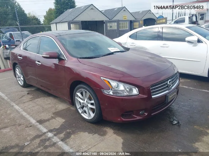 1N4AA5AP2BC805483 2011 Nissan Maxima 3.5 Sv