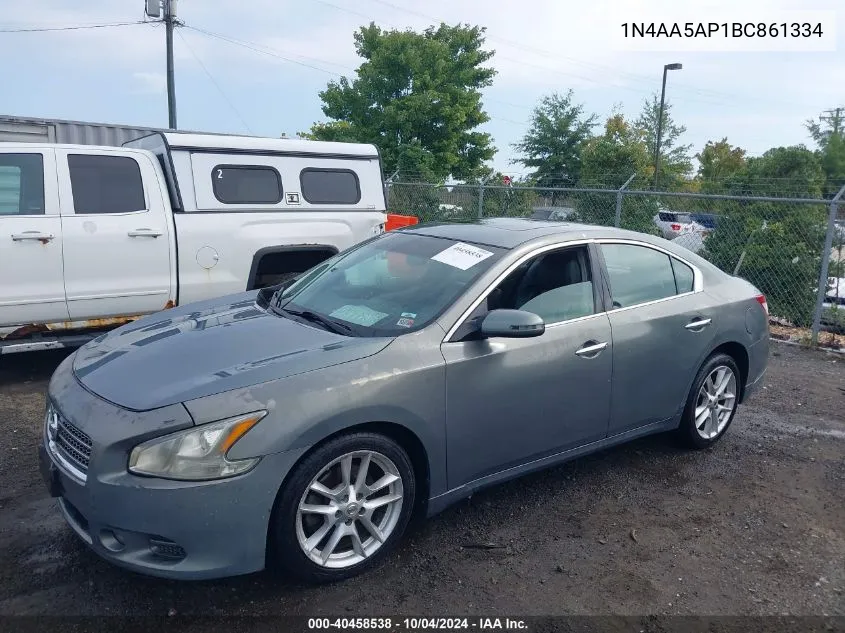 2011 Nissan Maxima 3.5 Sv VIN: 1N4AA5AP1BC861334 Lot: 40458538