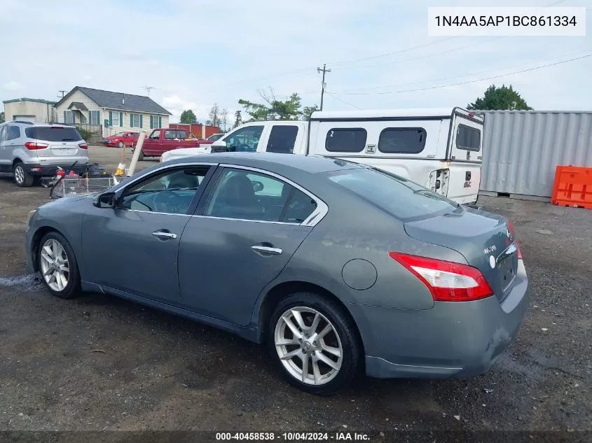 2011 Nissan Maxima 3.5 Sv VIN: 1N4AA5AP1BC861334 Lot: 40458538