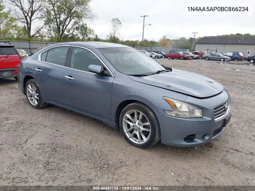 1N4AA5AP0BC866234 2011 Nissan Maxima 3.5 S