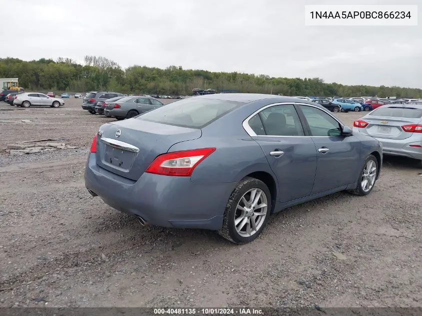 1N4AA5AP0BC866234 2011 Nissan Maxima 3.5 S