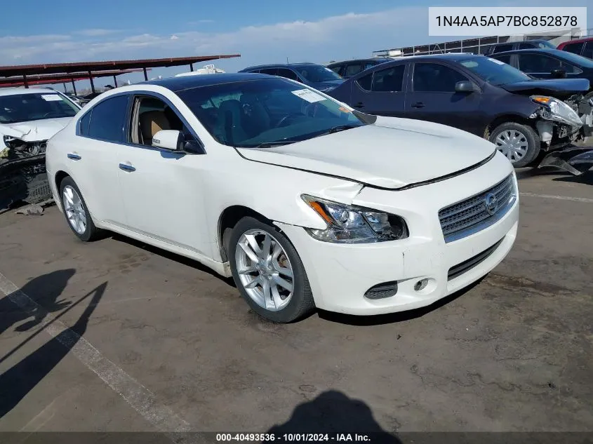 1N4AA5AP7BC852878 2011 Nissan Maxima 3.5 Sv