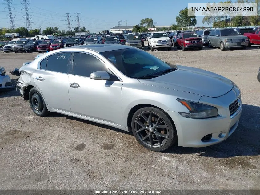 1N4AA5AP2BC864890 2011 Nissan Maxima 3.5 Sv