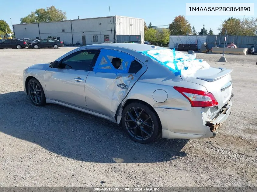 1N4AA5AP2BC864890 2011 Nissan Maxima 3.5 Sv