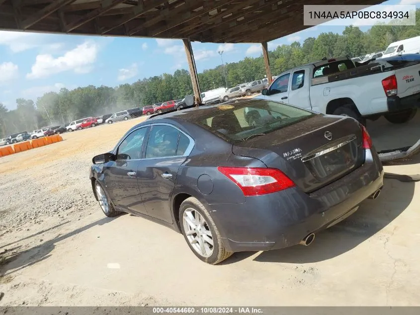 1N4AA5AP0BC834934 2011 Nissan Maxima 3.5 S