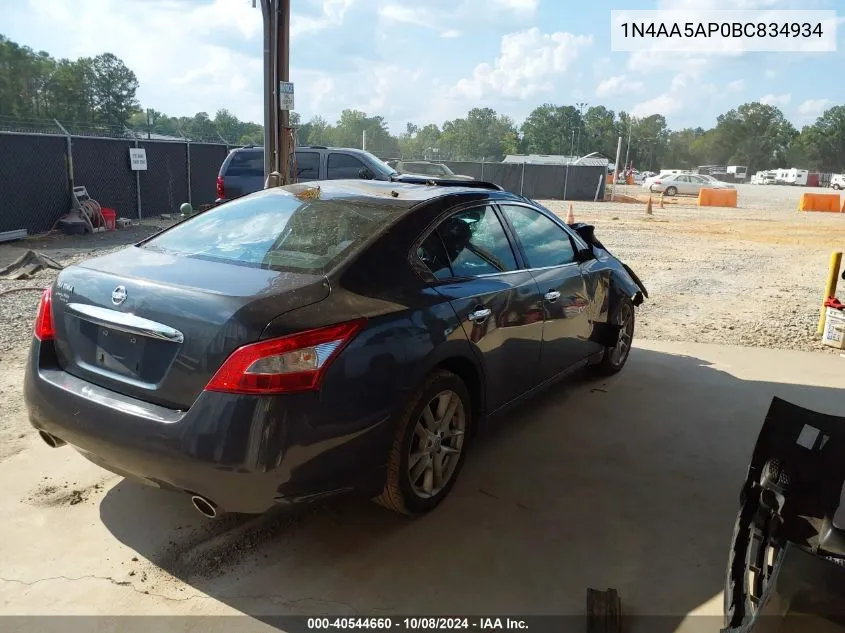 1N4AA5AP0BC834934 2011 Nissan Maxima 3.5 S