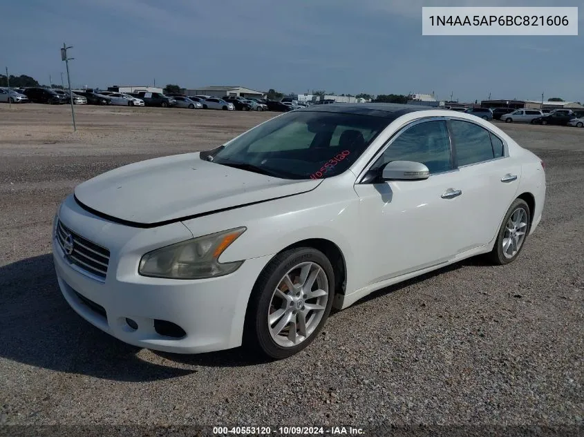 2011 Nissan Maxima 3.5 Sv VIN: 1N4AA5AP6BC821606 Lot: 40553120