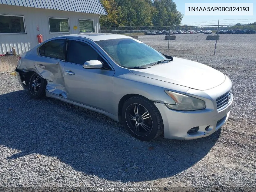 2011 Nissan Maxima 3.5 Sv VIN: 1N4AA5AP0BC824193 Lot: 40625431