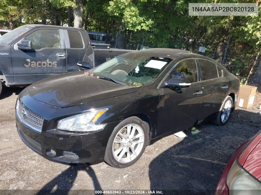 2011 Nissan Maxima 3.5 Sv VIN: 1N4AA5AP2BC820128 Lot: 40653943