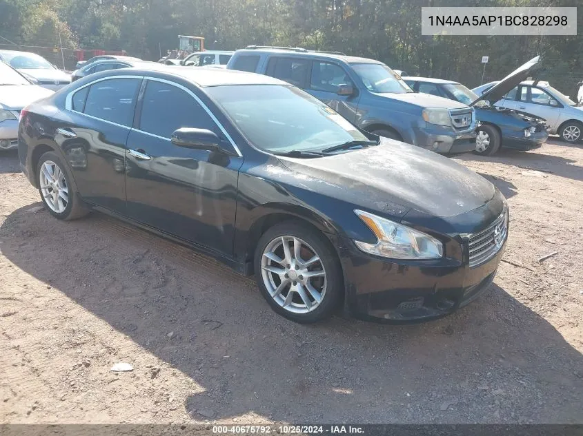 2011 Nissan Maxima 3.5 Sv VIN: 1N4AA5AP1BC828298 Lot: 40675792