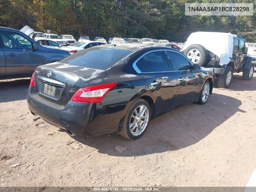 2011 Nissan Maxima 3.5 Sv VIN: 1N4AA5AP1BC828298 Lot: 40675792