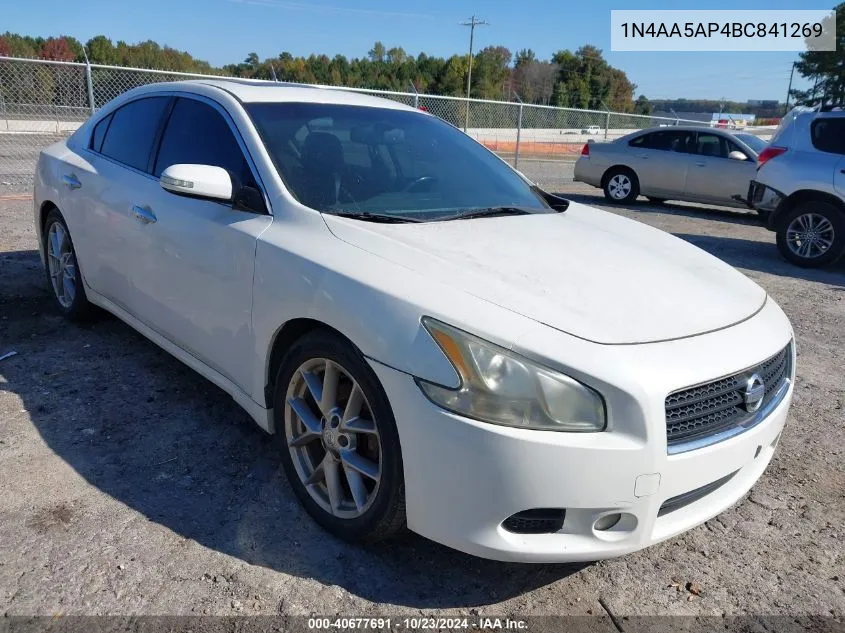 2011 Nissan Maxima 3.5 Sv VIN: 1N4AA5AP4BC841269 Lot: 40677691