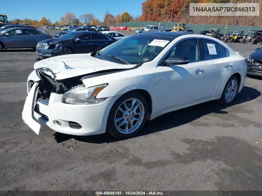 2011 Nissan Maxima S/Sv VIN: 1N4AA5AP7BC866313 Lot: 40686193