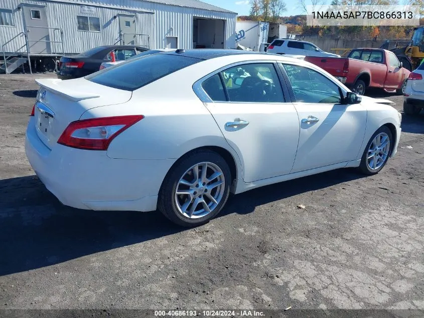 2011 Nissan Maxima S/Sv VIN: 1N4AA5AP7BC866313 Lot: 40686193