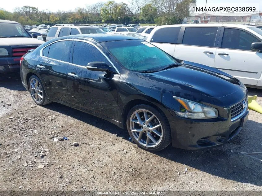 1N4AA5APXBC838599 2011 Nissan Maxima 3.5 Sv