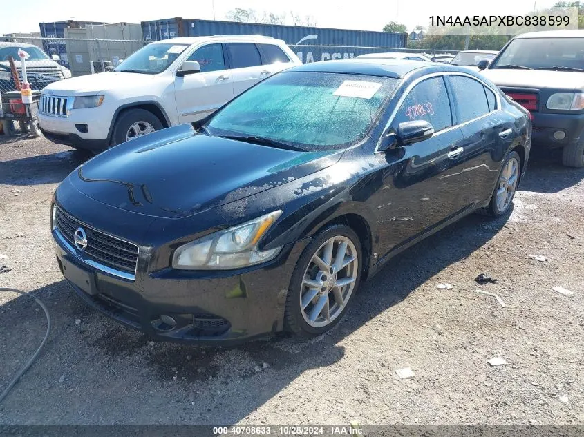 1N4AA5APXBC838599 2011 Nissan Maxima 3.5 Sv