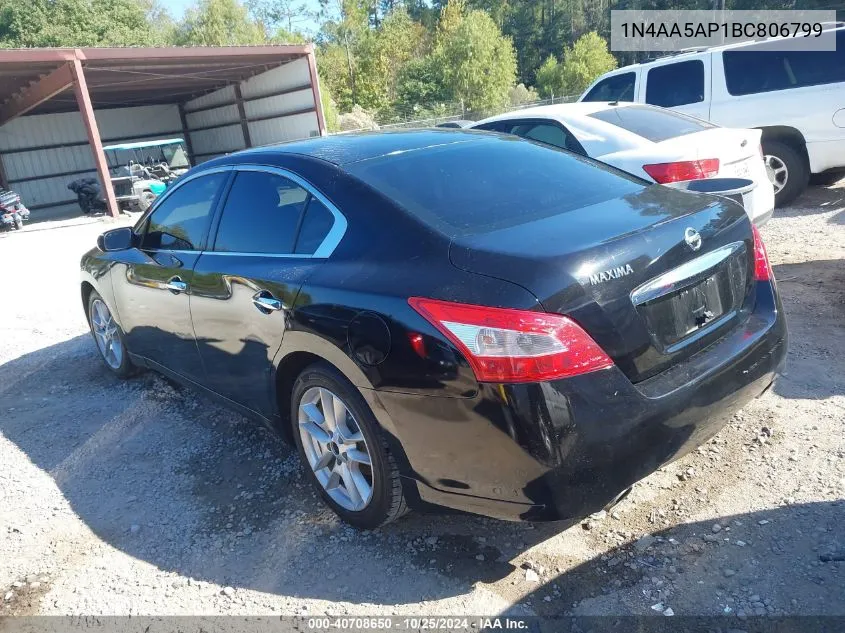 1N4AA5AP1BC806799 2011 Nissan Maxima 3.5 S