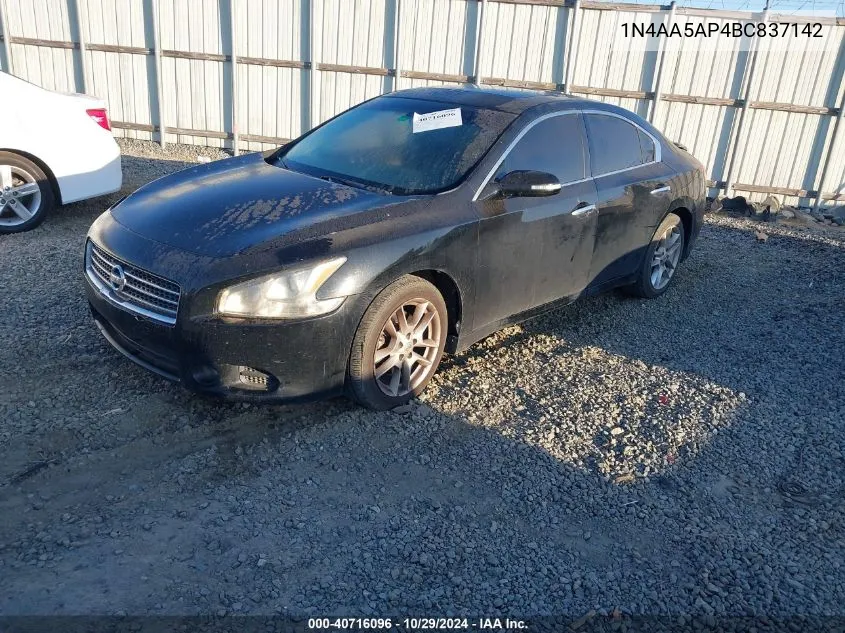 1N4AA5AP4BC837142 2011 Nissan Maxima 3.5 Sv