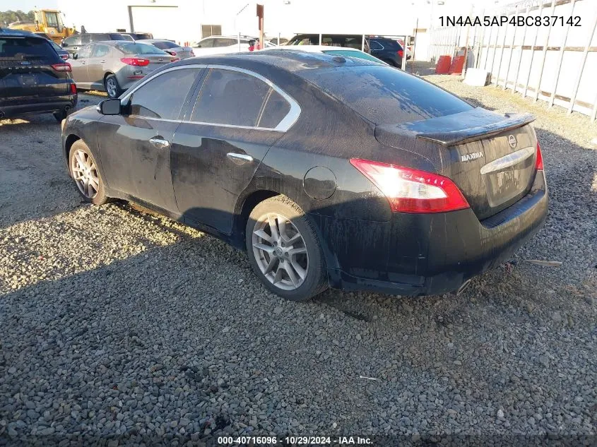 1N4AA5AP4BC837142 2011 Nissan Maxima 3.5 Sv