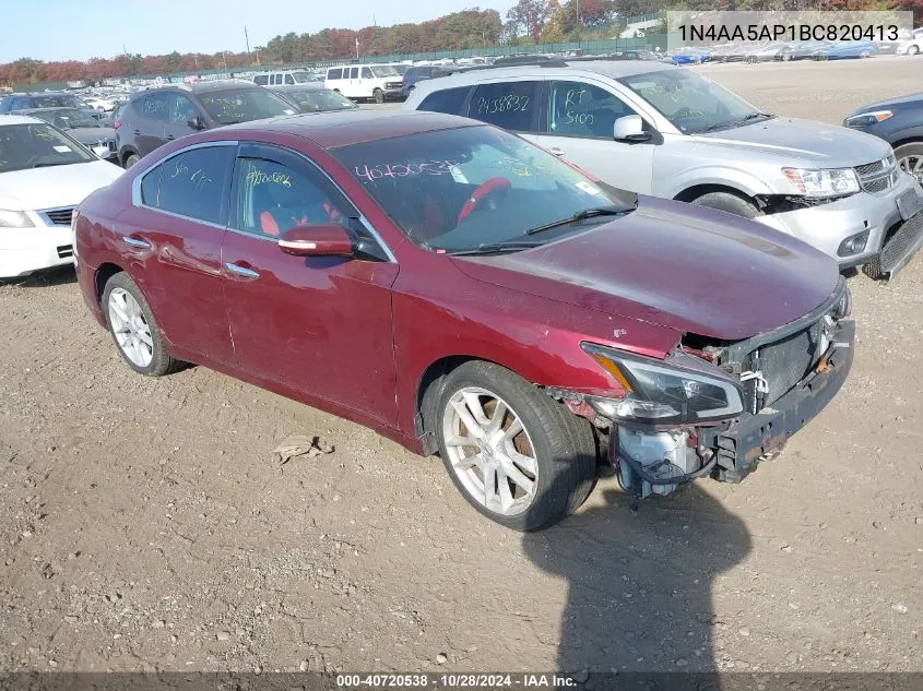 1N4AA5AP1BC820413 2011 Nissan Maxima 3.5 Sv