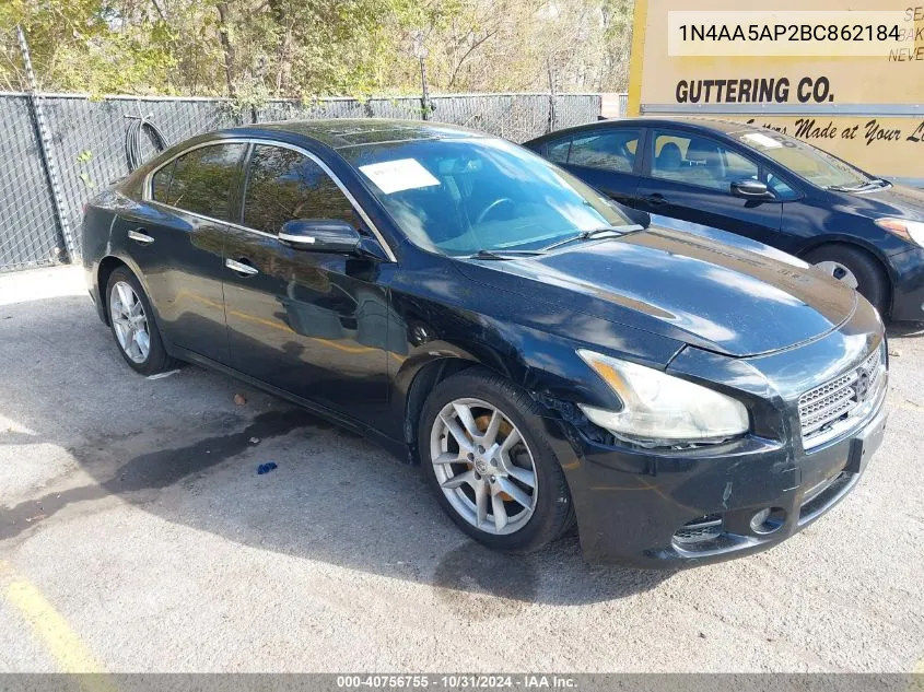 2011 Nissan Maxima 3.5 Sv VIN: 1N4AA5AP2BC862184 Lot: 40756755