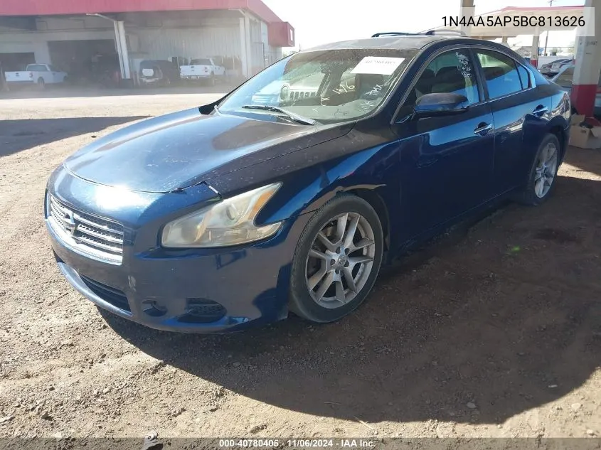 2011 Nissan Maxima 3.5 S VIN: 1N4AA5AP5BC813626 Lot: 40780405