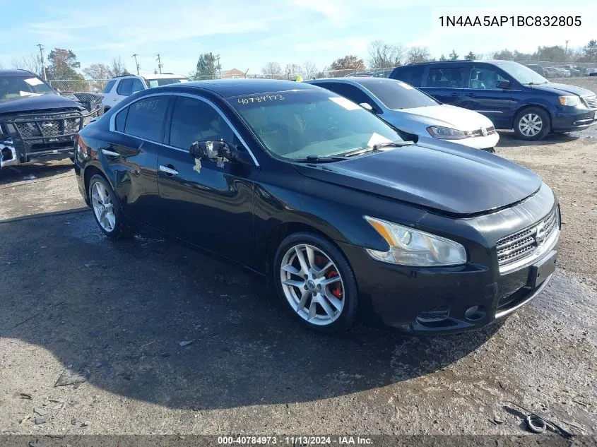 2011 Nissan Maxima 3.5 Sv VIN: 1N4AA5AP1BC832805 Lot: 40784973