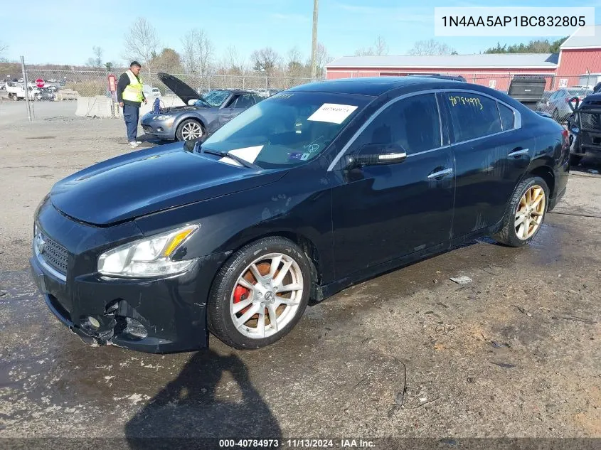 2011 Nissan Maxima 3.5 Sv VIN: 1N4AA5AP1BC832805 Lot: 40784973