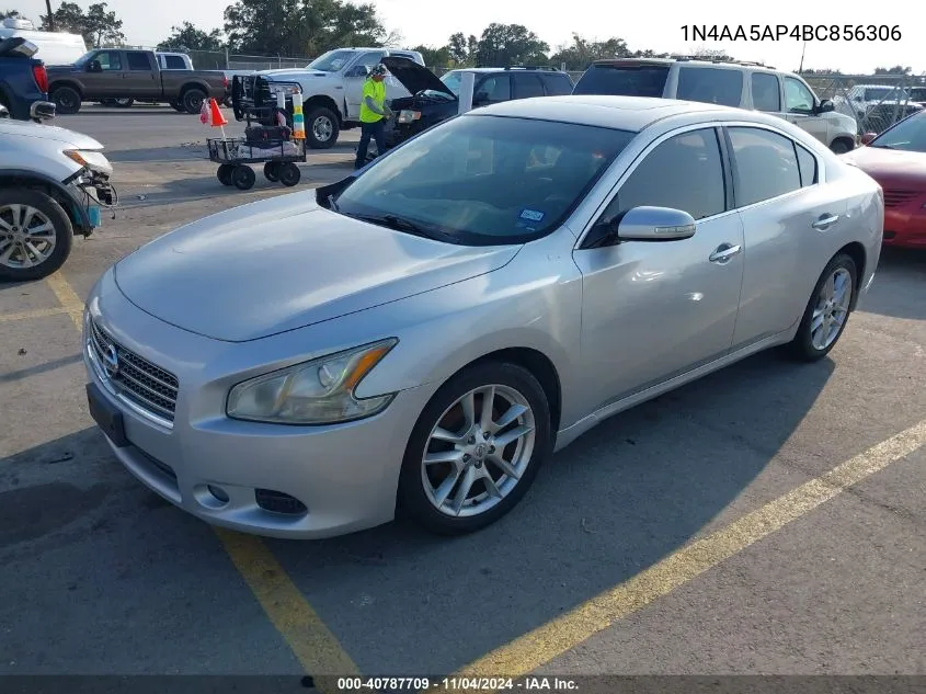 2011 Nissan Maxima 3.5 Sv VIN: 1N4AA5AP4BC856306 Lot: 40787709