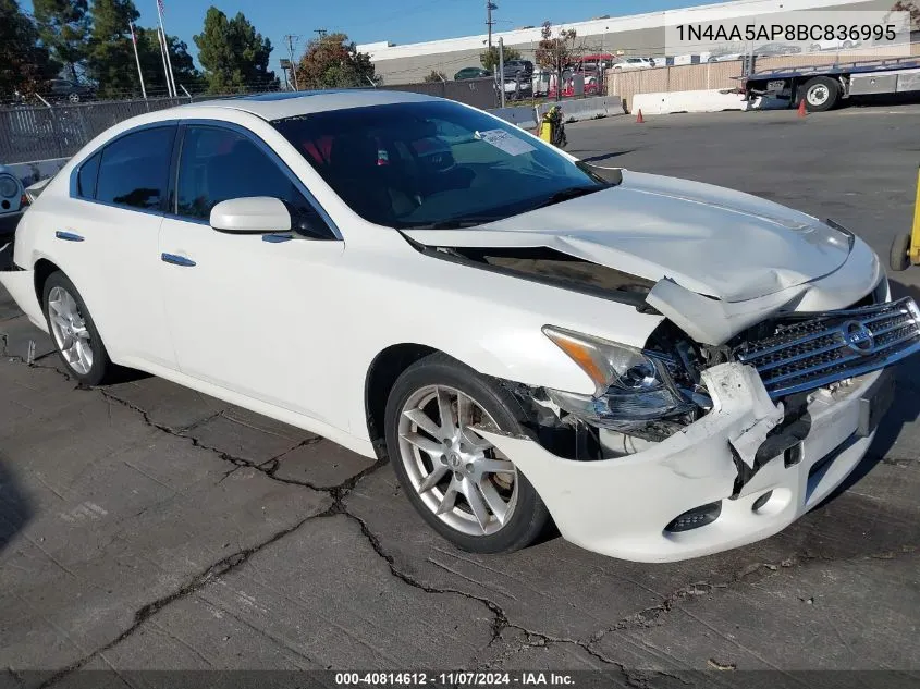 1N4AA5AP8BC836995 2011 Nissan Maxima 3.5 S