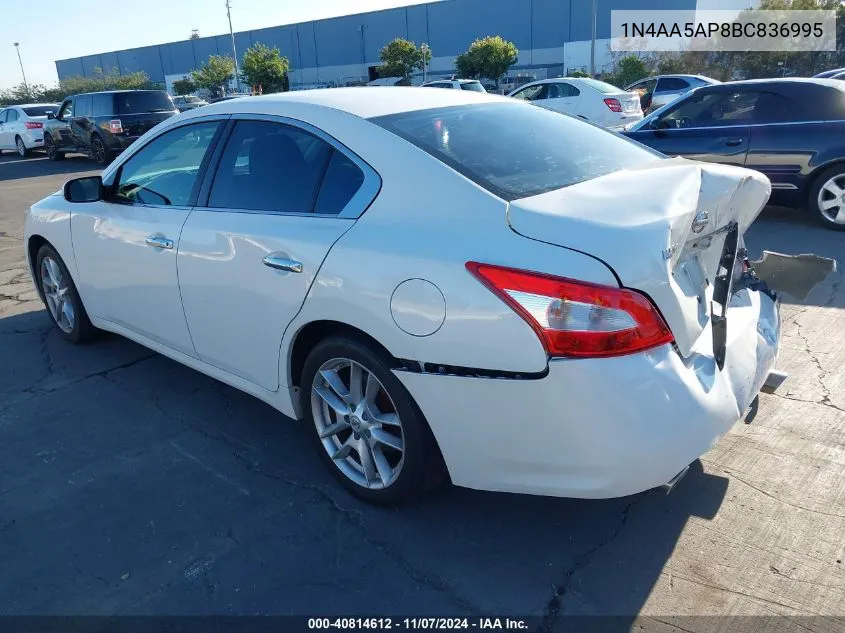 1N4AA5AP8BC836995 2011 Nissan Maxima 3.5 S