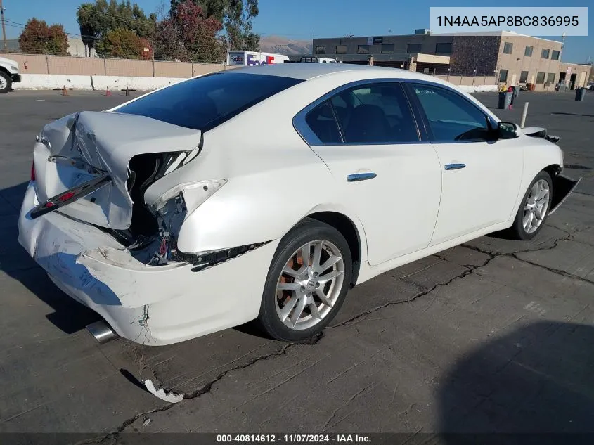 1N4AA5AP8BC836995 2011 Nissan Maxima 3.5 S