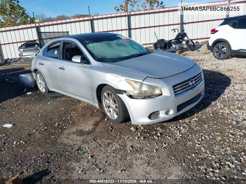 2011 Nissan Maxima 3.5 Sv VIN: 1N4AA5AP8BC866255 Lot: 40816223